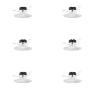 6IN Juno E Series Smooth Retrofit Down-Light, High LM, Switchable CCT - 2700K, 3000K, 3500K, 4000K, 5000K, 90+ CRI