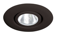 4IN Adjustable Flush Gimbal Ring Trim, White