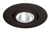 4-inch adjustable flush gimble trim ring to be used with TC1 series.  Trim is black. - 10 BL
