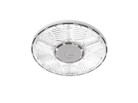 Compact Pro Industrial LED Round High Bay, Switchable Lumens- 21000LM, 24000LM & 27000LM, 120-347V, Switchable CCT- 4000K 5000K, 80 CRI, White