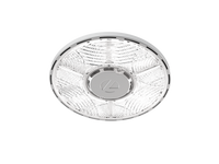 Compact Pro Industrial LED Round High Bay, Switchable Lumens- 12000LM, 15000LM & 18000LM, 120-347V, Switchable CCT- 4000K 5000K, 80 CRI, White