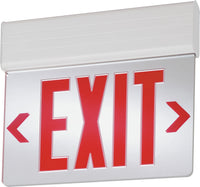 SurFace Mount LED Edge-Lit, Double Face, Red with Mirror Separator, Emergency,