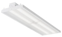 LED economical linear bay light, 48IN, 18, 000LM, Semi-diffuse acrylic,  .080IN thick, Medium, 347V-480V, Generic driver 0-10V dimming, 4000K, 80 color rendering index, White