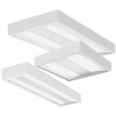 Architectural 2x2 LED Surface Mount, Nominal 4000 LM, eldoLED dimming 1%, 80+ CRI, 3500K, nLight with 100% (L100) LM management