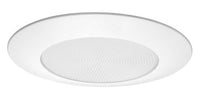 6IN StrippLED Opal Lens Shower Trim, Plastic White
