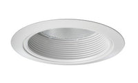 5IN Downlight Shallow Baffle Trim, White, White Trim Ring Model - 275S WWH