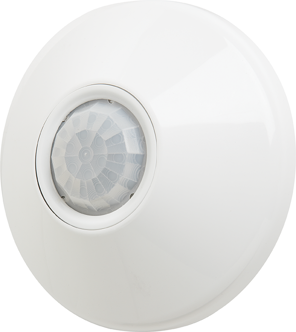Low Voltage Ceiling Mount Sensor, Large Motion / Extended Range 360° Lens, Low Temperature / High Humidity, Rear RJ-45 Ports