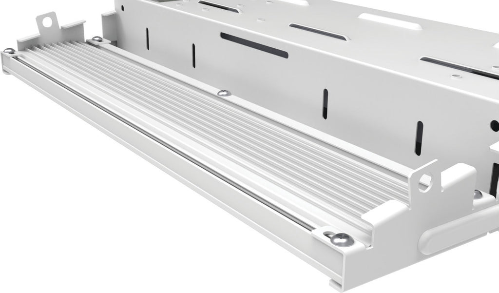 Compact Pro High Bay, LED, 12, 000LM, Standard efficiency, Glare Control Lens, Wide distribution, 120V-277V, Generic driver 0-10V dimming, 5000K, 80 color rendering index, White
