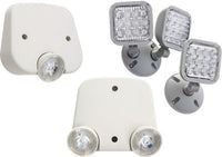 The Lithonia Lighting® black ERE LED Remotes are suitable for outdoor lighting applications, for use as part of an emergency lighting system, illuminating the path of egress.  These single LED  lamp r - ERE B SGL WP SQ M12