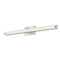 Contemporary Arrow Vanity with Switchable White, 2FT Nominal, MULTI-VOLT, Selectable color temperature, 90CRI, Brushed nickel,