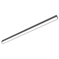 LED Squared Pendant Office  Light - Multiwatt 50W/60W/70W - 7700 Max Lumens - Color Selectable 35K/40K/50K - Up/Downlight - 120-277V - With Suspension Hanging Kit - Black Finish