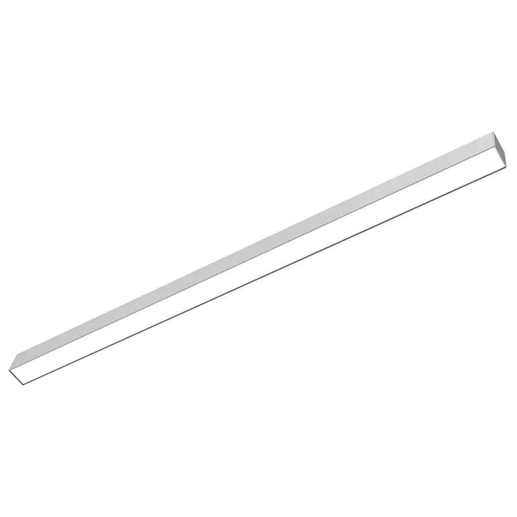 LED Squared Pendant Office  Light - Multiwatt 30W/35W/40W - 4400 Max Lumens - Color Selectable 35K/40K/50K - Up/Downlight - 120-277V - With Suspension Hanging Kit - Silver Finish