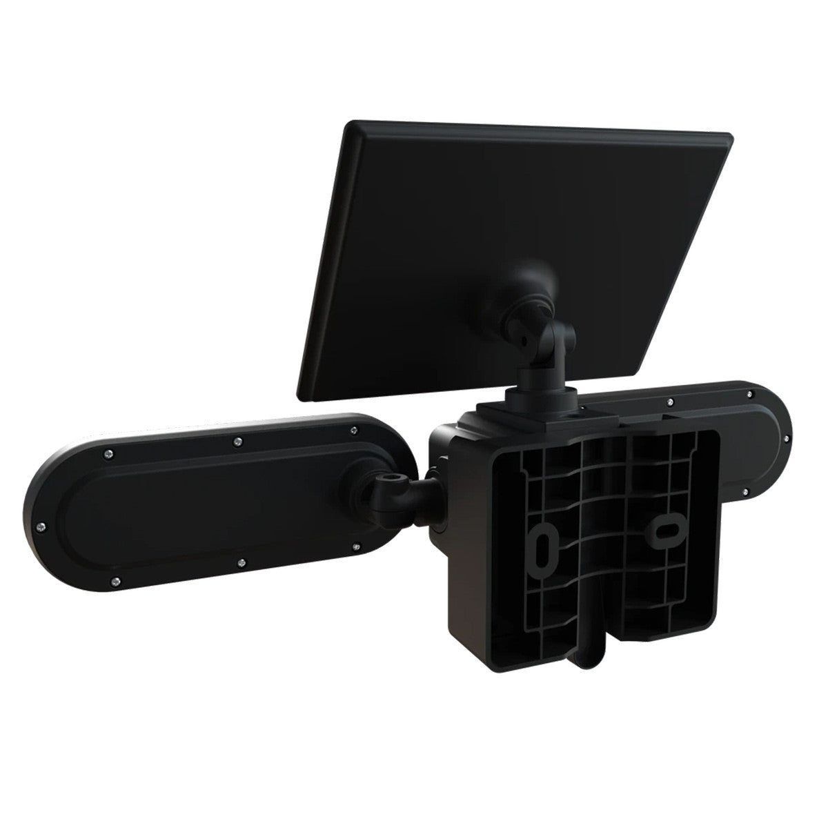 LED Solar Wall Lights - 15 Watt - 6000K Daylight Deluxe - Black Finish