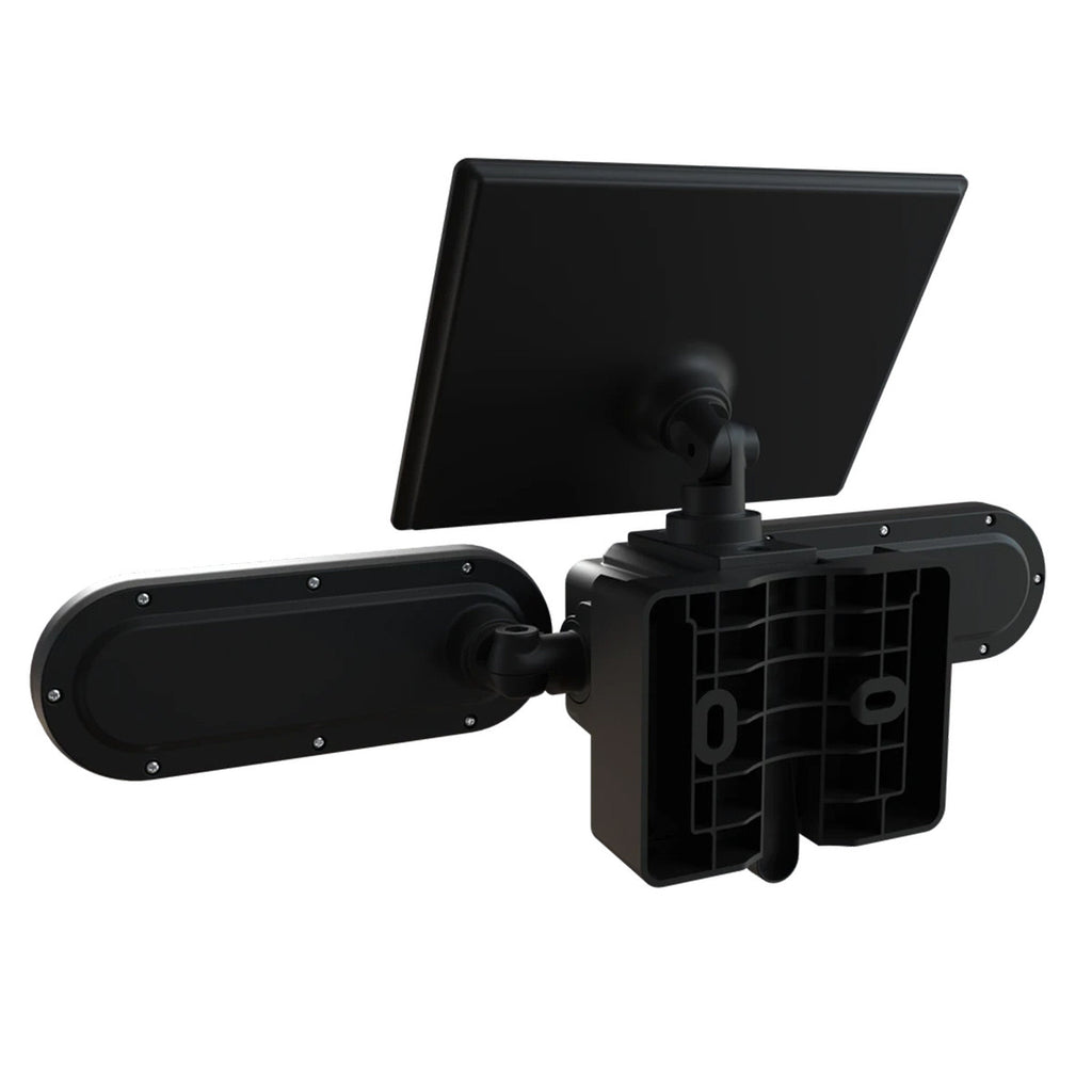 LED Solar Wall Lights - 15 Watt - 6000K Daylight Deluxe - Black Finish