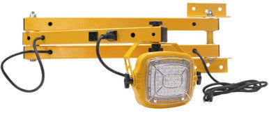 Loading Dock Light Fixtures - Plug In 120V - Wall Mounted Work Light With Moving Arm - Choose Your LED Wattage or E26 Socket