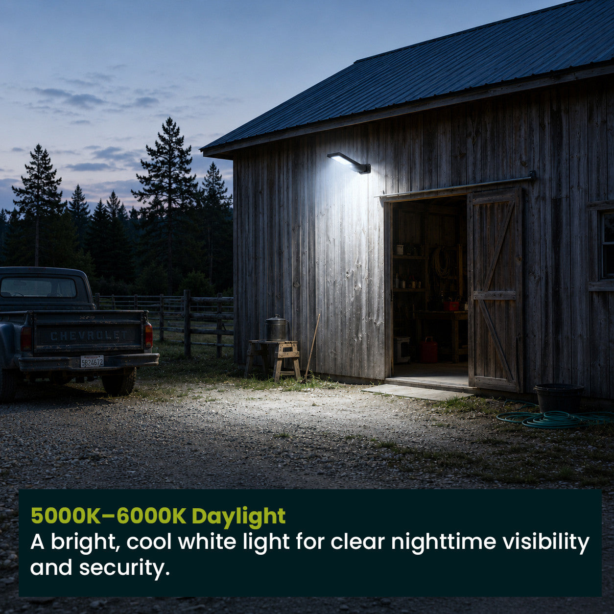 LED Dusk to Dawn Outdoor Solar Lights - Post or Wall Mounted - Choose from Multiple Wattages