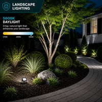 LED Outdoor Flood Light - 15 Watt - Trunnion Mount - 1950 Lumens - 5000K Daylight - 120-277V - Bronze Finish