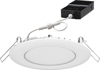 4 Inch LED Connected Wafer Down-Light, Round, Color Selectable - 27K/30K/35K/40K/50K, Matte White- WF4C RD TUWH MW M6