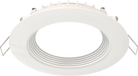 4 Inch LED Connected Wafer Down-Light, Regressed, Color Selectable - 27K/30K/35K/40K/50K, Matte White - WF4C REG TUWH MW M6