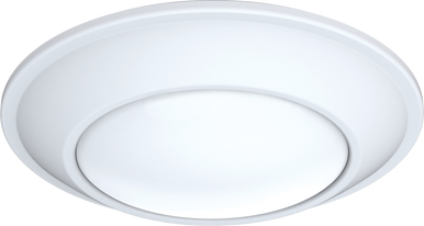 Juno SlimBasics TapeRed SurFace Mount- Round, 4IN, 3000K, 90+ CRI, Environment, Matte White