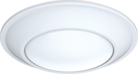 Juno SlimBasics TapeRed SurFace Mount- Round, 4IN, 3000K, 90+ CRI, Environment, Matte White