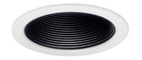 4IN Line Voltage Baffle Trims, Black, White Trim Ring