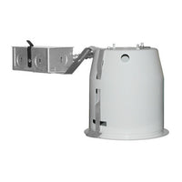 4IN Incandescent Remodel CLamp Style Non-IC Housing, Push-In Electrical Connectors, New Series