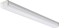 4FT LED Wraparound, Nominal 10, 000 LM, Curved, linear prismatic, Generic dimming driver (0-10v), dims to 10%, 80+ CRI, 4000K