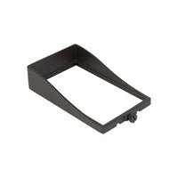 Adjustable Beam Wall Wash Hood Vertical  in Black Aluminum