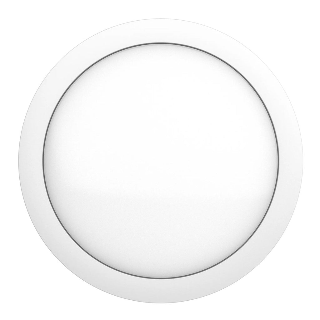 LED Round Bulk Head Light - Wall or Ceiling Mount – Wet Location - Watt Selectable 60W/48W/36W - Color Selectable 30K/40K/50K - 120/277V - White Finish - Integrated Photocell Included