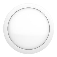 LED Round Bulk Head Light - Wall or Ceiling Mount – Wet Location - Watt Selectable 60W/48W/36W - Color Selectable 30K/40K/50K - 120/277V - White Finish - Integrated Photocell Included
