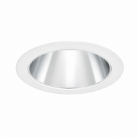 EVO 4IN Round Downlight,White Painted Trim Ring,Clear Reflector,Semi-Specular,Trim
