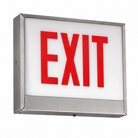 Chicago Steel LED Exit Sign Housing, Steel LED EXIT, Emergency, No Panel Included