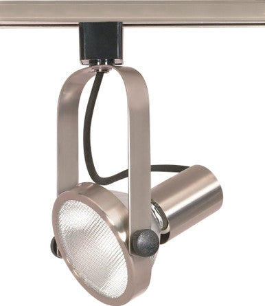 Par30 - Brushed Nickel Track Head Only - Gimbal Ring Shape