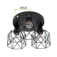 ASD Ceiling Light ATTIC NOVA 3xE26 120V Round base Black ETL