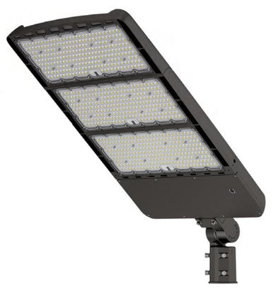 LED Pickleball Court Light - Watt Selectable  600W/480W/360W - 5000K Daylight - Max 100,000 Lumens - 277-480V - Slipfitter Mount - Bronze Finish
