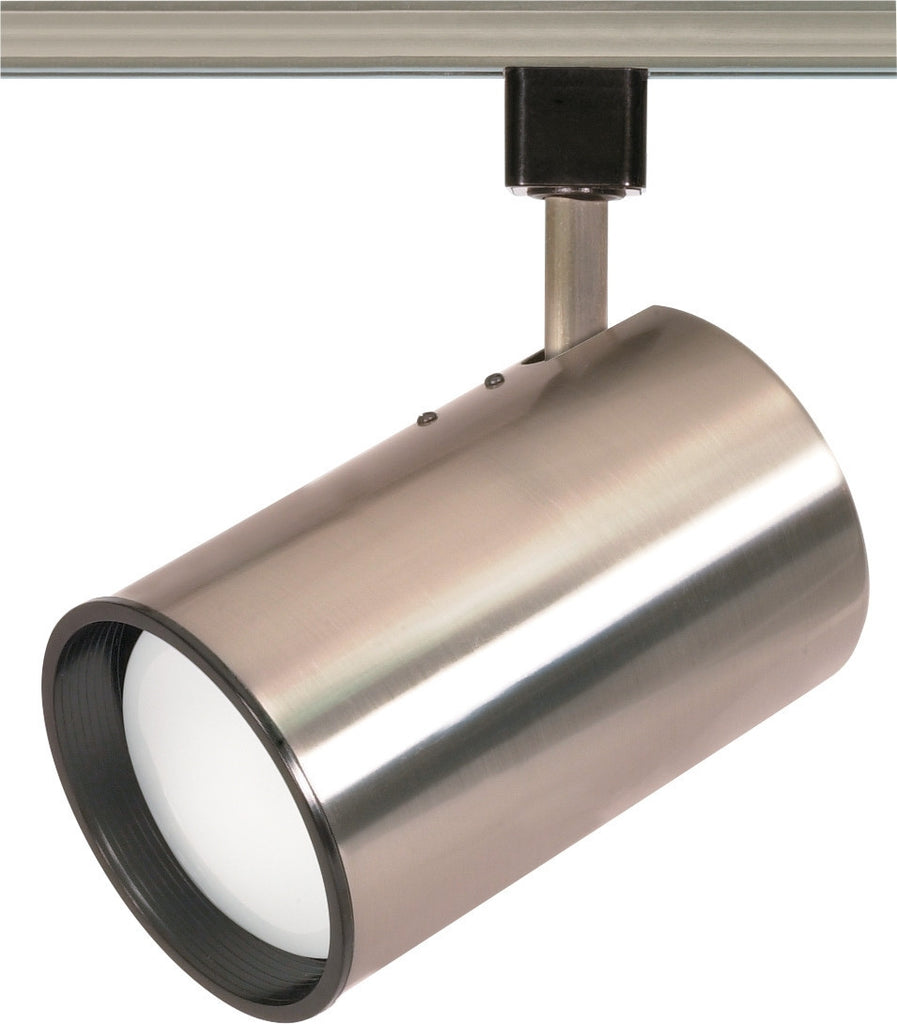 R30 - Brushed Nickel Track Head Only- Straight Cylinder Shape