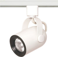Mr16 - White Track Head Only - 120 Volt Round Back Shape
