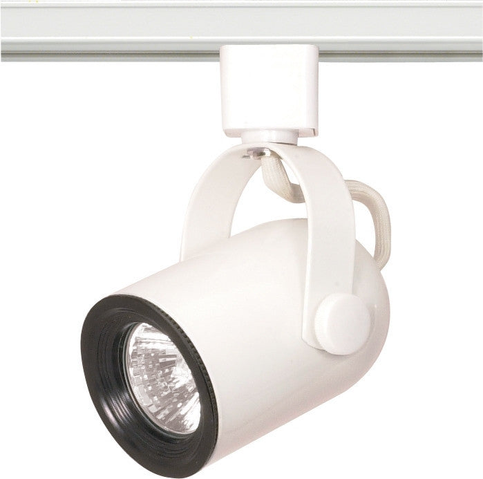 Mr16 - White Track Head Only - 120 Volt Round Back Shape