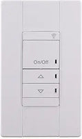 Aesthetic Line Powered Wall Switch,2 scene control (2 buttons),Raise/Lower Dimming,120-277V,White,Generation Two