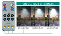 LED Solar Dusk to Dawn Light - 40 Watt - 6000 Lumens - 5000K Daylight - Wall or Post Mount - with Programmable Motion Sensor