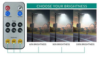LED Solar Dusk to Dawn Light - 40 Watt - 6000 Lumens - 5000K Daylight - Wall or Post Mount - with Programmable Motion Sensor