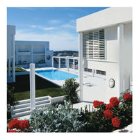 LED Bulk Head Light - Glass Lens - Wall or Ceiling Mount – Wet Location - 14 Watts - 800 Lumens - 3000K Soft White - 120V - White Finish