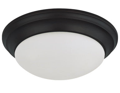 14 Inch LED Dome Light - 25 Watt - 2100 Lumens - 3000K Soft White - 120-277V - Dimmable - Matte Black