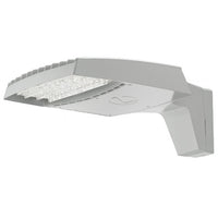 RSX LED Area Light, Size 1, 7479 Lumens, 4000K Cool White, Type IV Forward Beam, 120-277V, Round pole mounting, Natural aluminum finish - RSX LED1 LED P1 40K R4 MVOLT RPA DNAXD