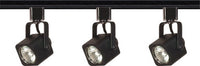 3 Light - Mr16 - Black Square Track Kit - Line Voltage
