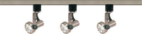 3 Light - Mr16 - Brushed Nickel Gimbal Ring Track Kit - Line Voltage