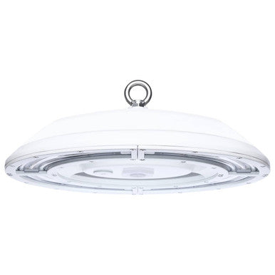 IP69K High Bay LED Light - Waterproof - Watt Selectable 200W/150W/100W - Max 30000 Lumens - Color Selectable 40K/50K - 347-480V - White Finish