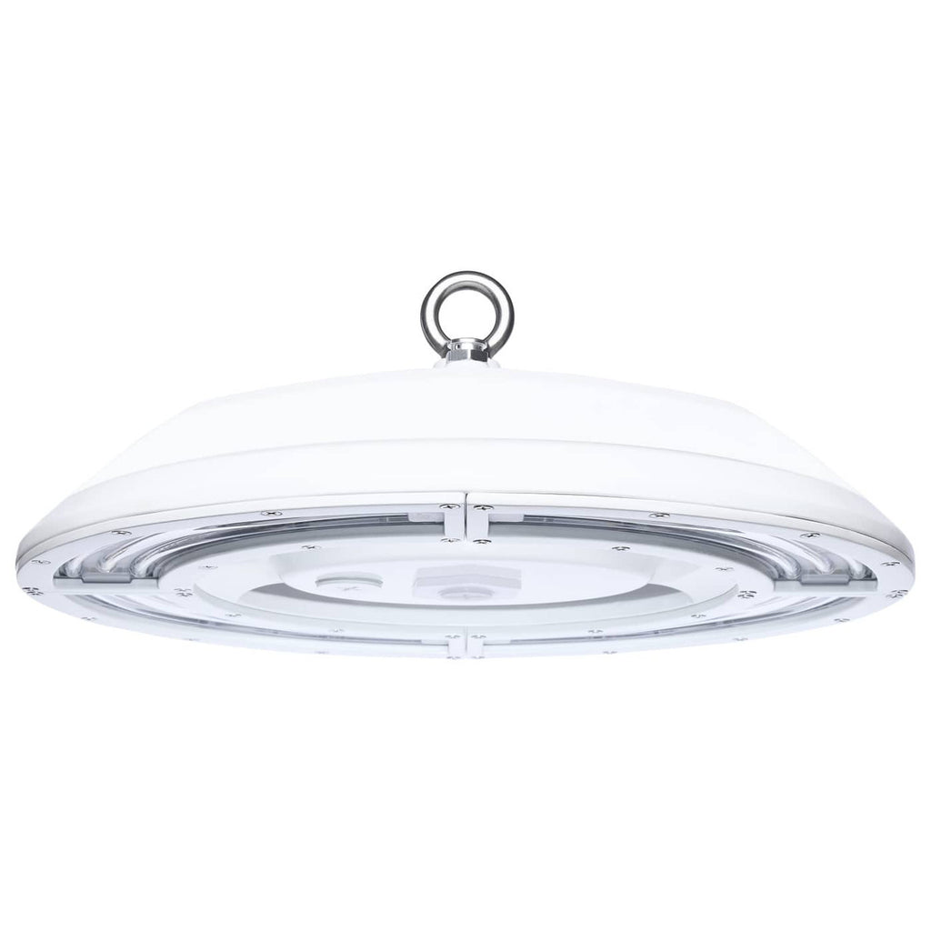 IP69K High Bay LED Light - Waterproof - Watt Selectable 200W/150W/100W - Max 30000 Lumens - Color Selectable 40K/50K - 347-480V - White Finish