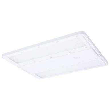 IP69K High Bay LED Light - Waterproof - Watt Selectable 320W/295W/255W - Max 51000 Lumens - Color Selectable 30K/40K/50K - 120-347V - White Finish